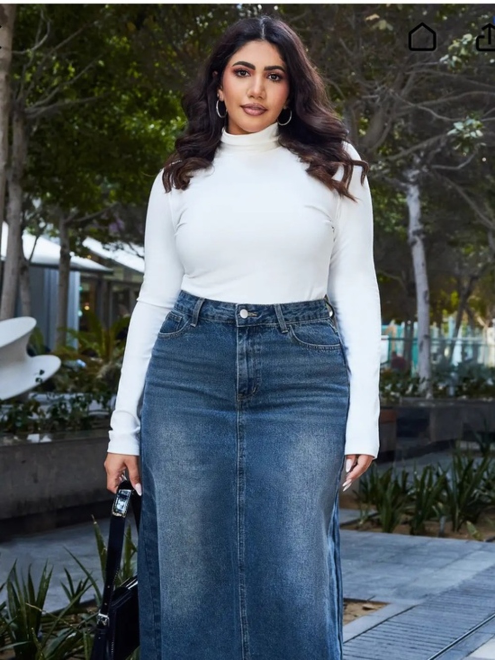 NWT Cider Classic Jersey White Turtleneck Long Sleeve Top